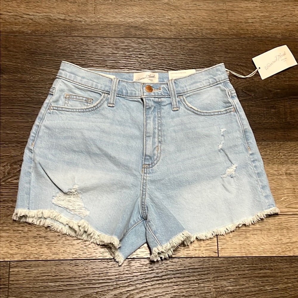 Universal Thread Light Blue High Waist Denim Shorts